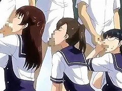 Sultry Anime Babes Sucking Cocks